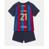 Barcelona Frenkie de Jong #21 Hemmaställ Barn 2022-23 Korta ärmar (+ Korta byxor)